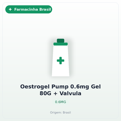 Oestrogel Pump 0.6mg Gel 80G + Valvula