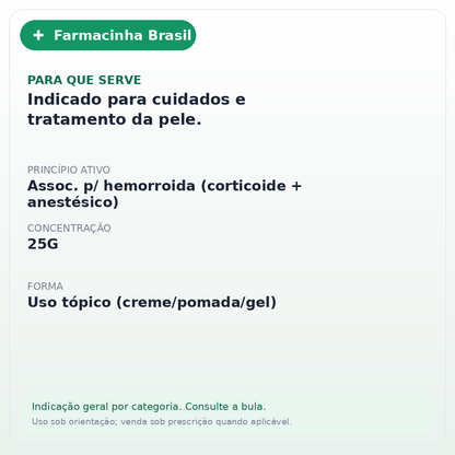 PROCTAN POMADA 25G - ficha