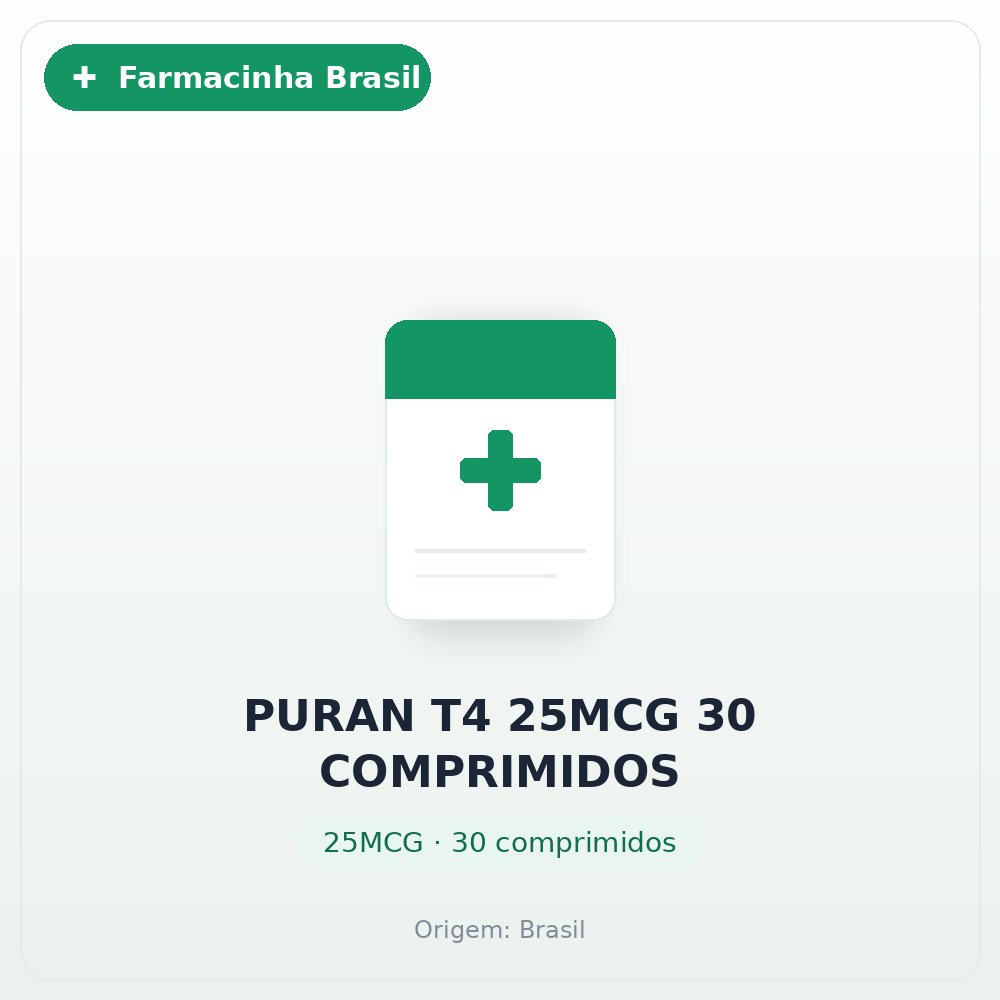 PURAN T4 25MCG 30 COMPRIMIDOS