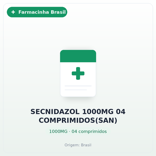 SECNIDAZOL 1000MG 04 COMPRIMIDOS(SAN)