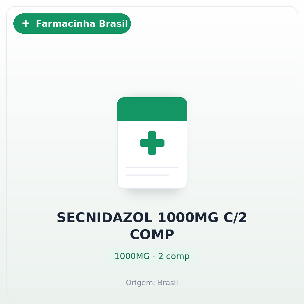 SECNIDAZOL 1000MG C/2 COMP