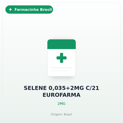 SELENE 0,035+2MG C/21 EUROFARMA