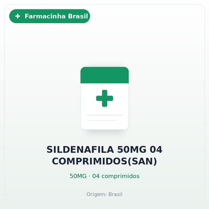 SILDENAFILA 50MG 04 COMPRIMIDOS(SAN)