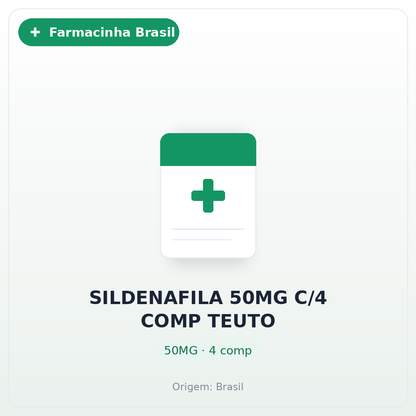 SILDENAFILA 50MG C/4 COMP TEUTO
