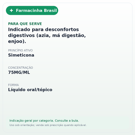 SIMETICONA 75MG/ML 15ML GOTAS - ficha