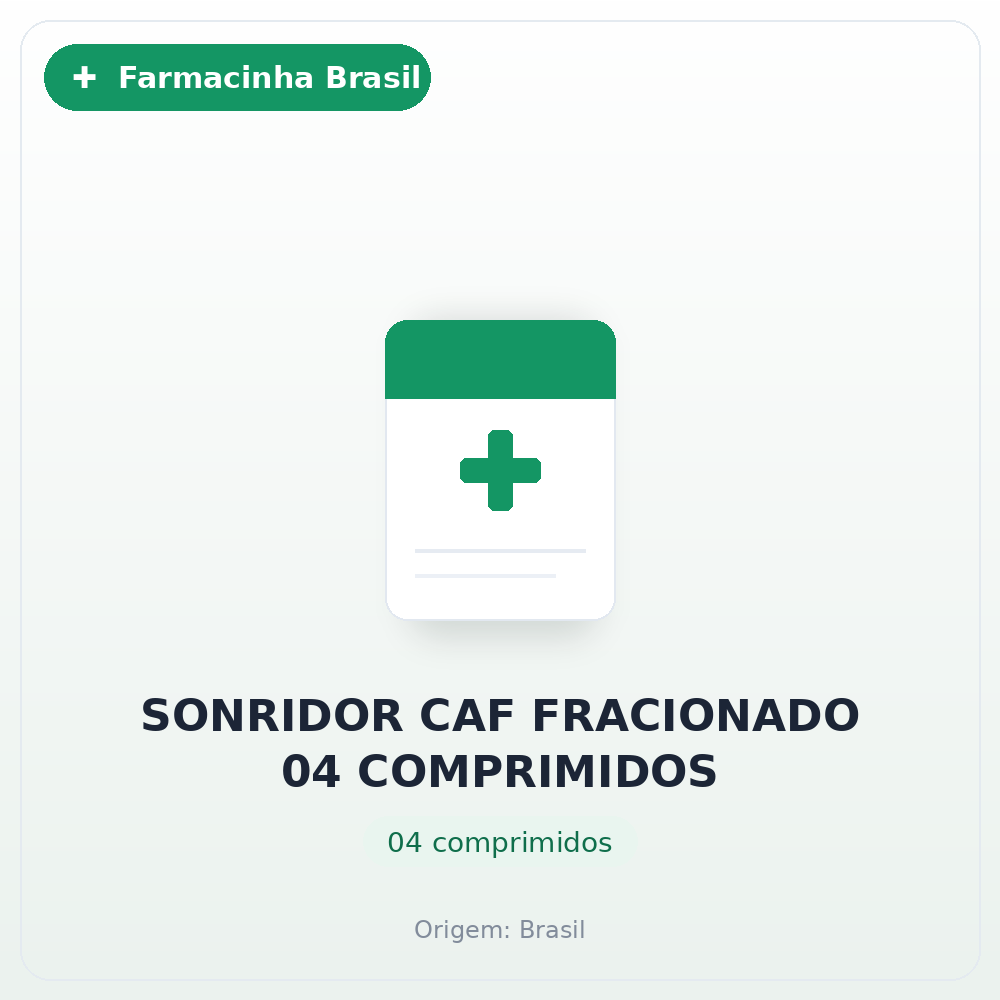 SONRIDOR CAF FRACIONADO 04 COMPRIMIDOS