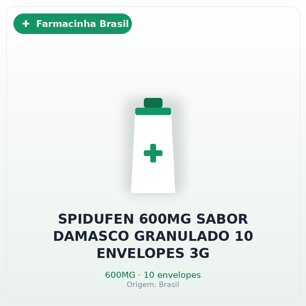 SPIDUFEN 600MG SABOR DAMASCO GRANULADO 10 ENVELOPES 3G