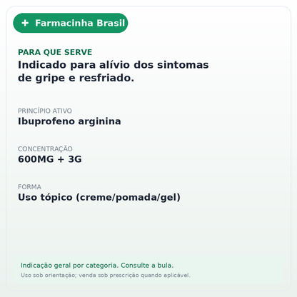SPIDUFEN 600MG SABOR MENTA GRANULADO 10 ENVELOPES 3G - ficha