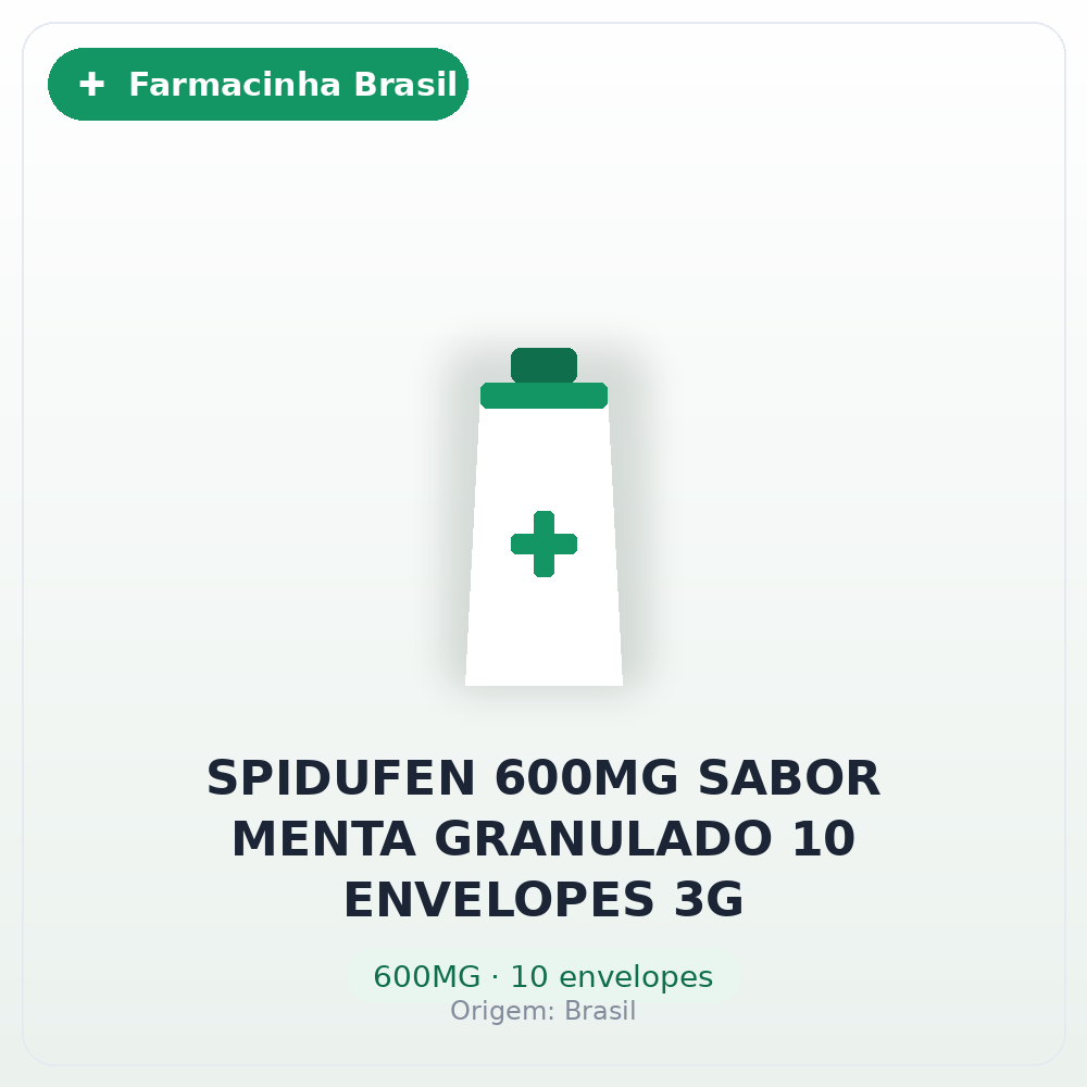 SPIDUFEN 600MG SABOR MENTA GRANULADO 10 ENVELOPES 3G