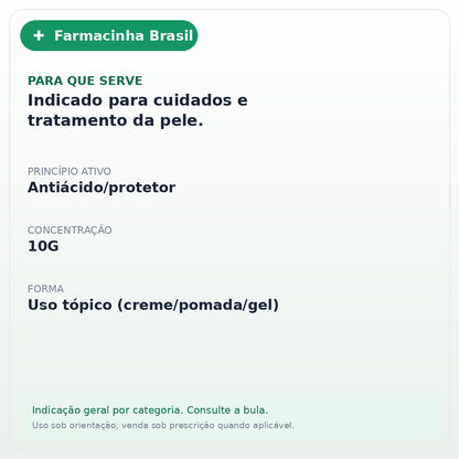 SUAVICID CREME C/ 10GR - ficha