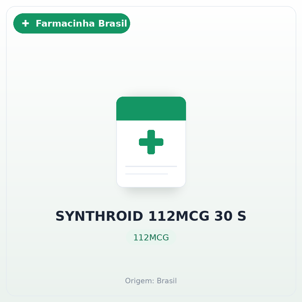 SYNTHROID 112MCG 30 S