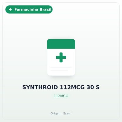 SYNTHROID 112MCG 30 S