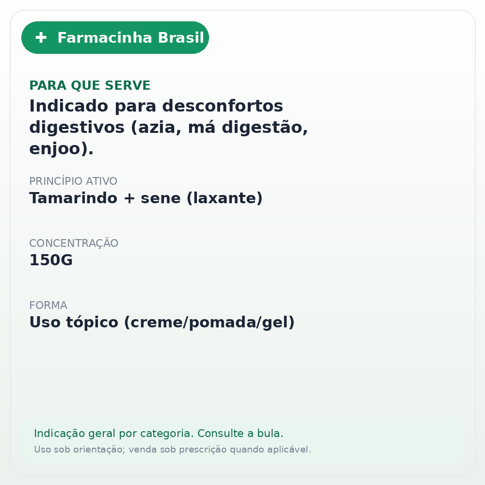 TAMARINE GELEIA ZERO 150G - ficha
