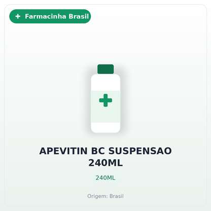 APEVITIN BC SUSPENSAO 240ML