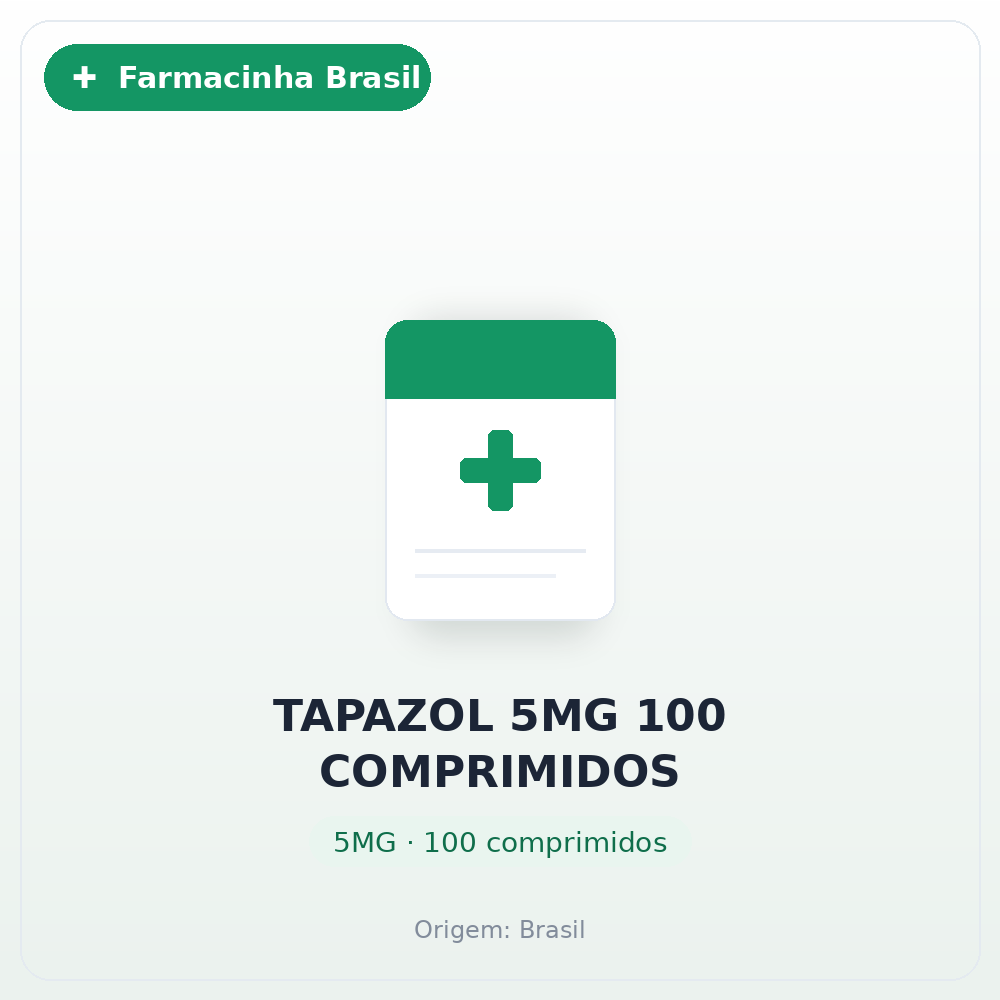 TAPAZOL 5MG 100 COMPRIMIDOS