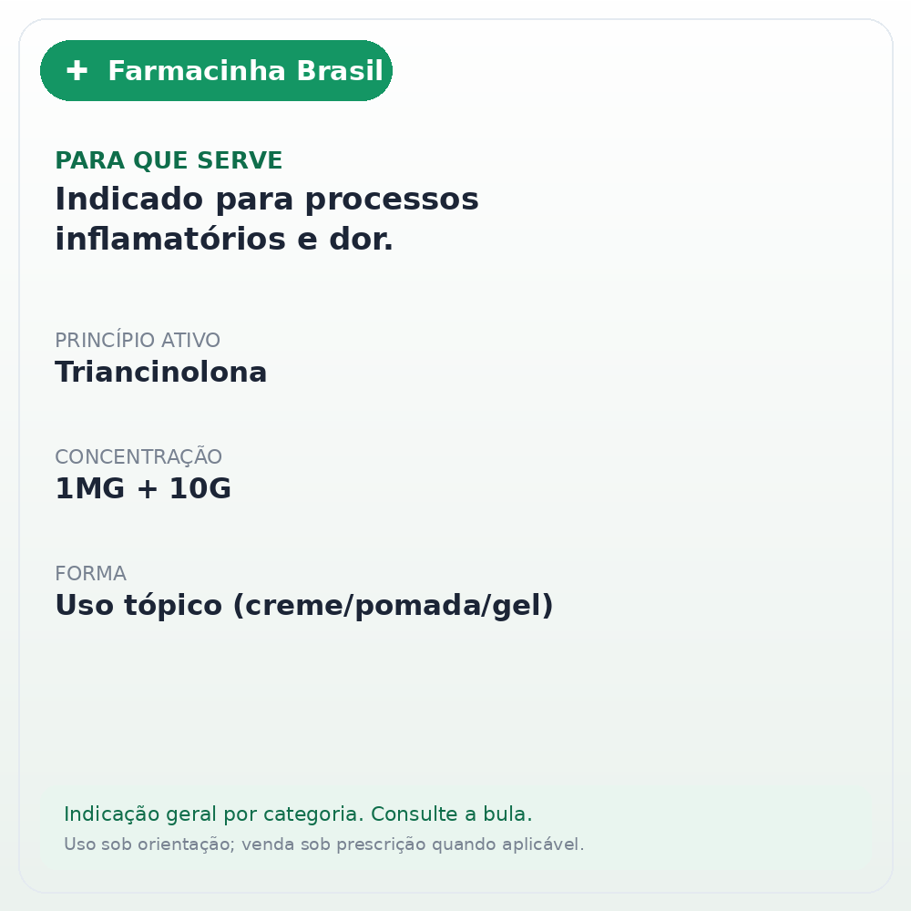 TRIANCINOLONA 1MG POMADA 10G EUROFARMA - ficha