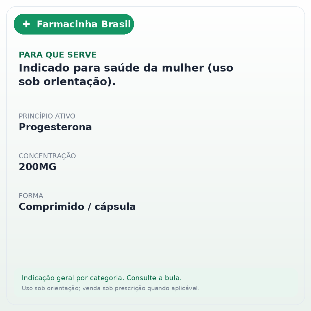 UTROGESTAN 200MG 14 CAPSULAS - ficha