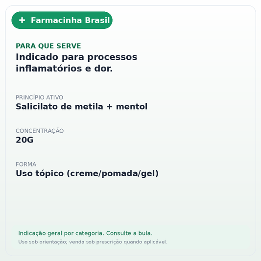 BALSAMO BENGUE GEL 20G - ficha
