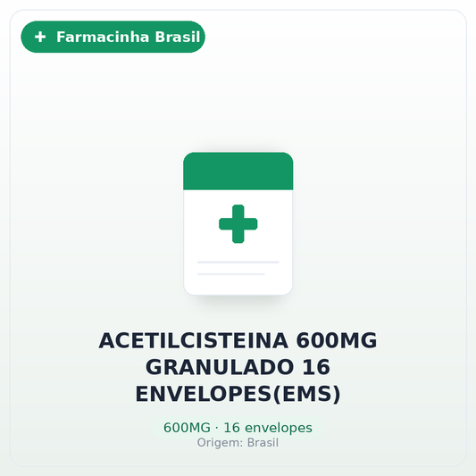 ACETILCISTEINA 600MG GRANULADO 16 ENVELOPES(EMS)