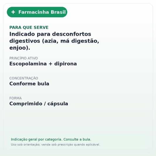 BUSCOPAN COMPOSTO 20 COMPRIMIDOS - ficha