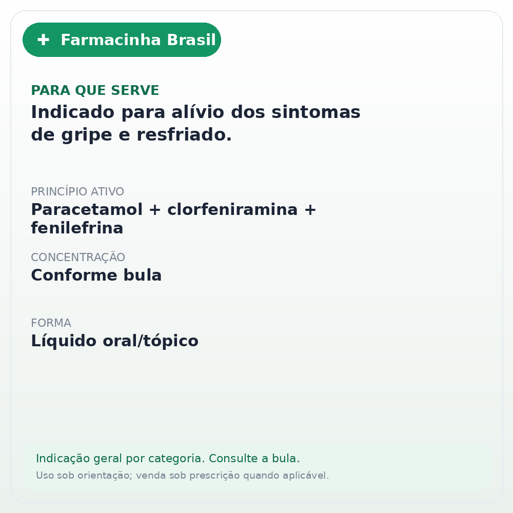 CIMEGRIPE GOTAS 20ML - ficha