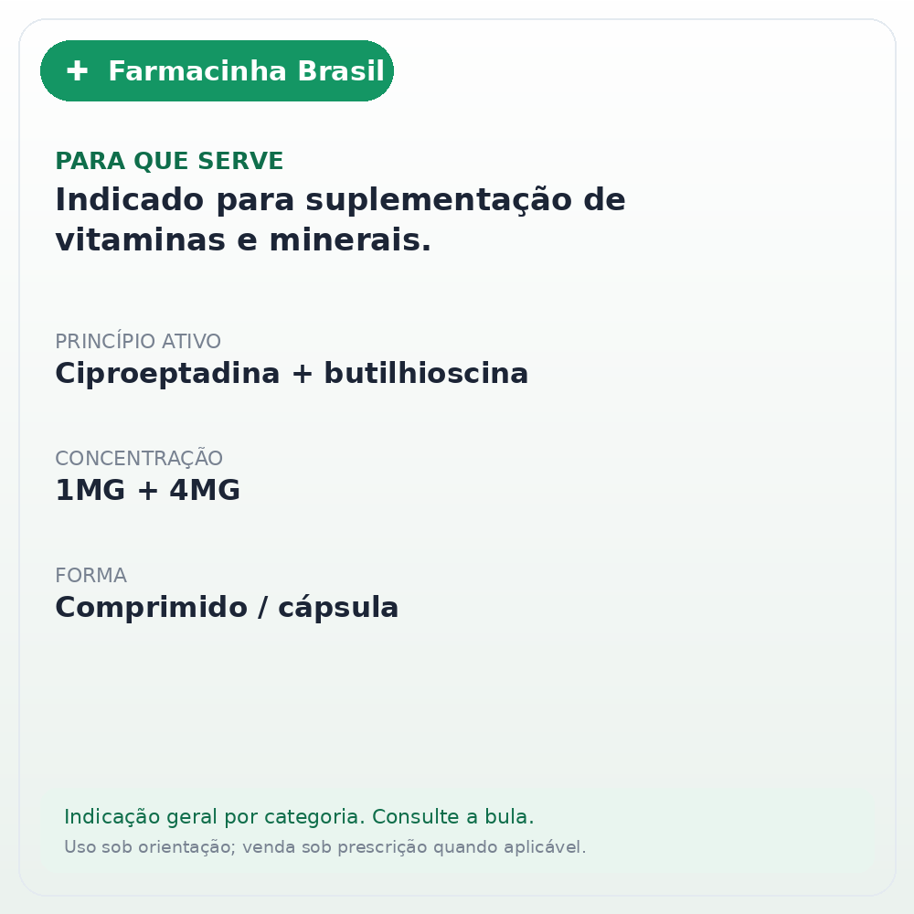 COBAVITAL 1 MG+ 4 MG C/30 ABBOTT - ficha