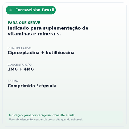 COBAVITAL 1 MG+ 4 MG C/30 ABBOTT - ficha