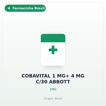 COBAVITAL 1 MG+ 4 MG C/30 ABBOTT